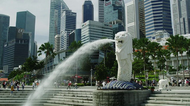 新加坡Merlion视频素材