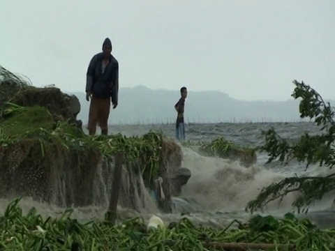 2009年，菲律宾，台风美利奈视频素材