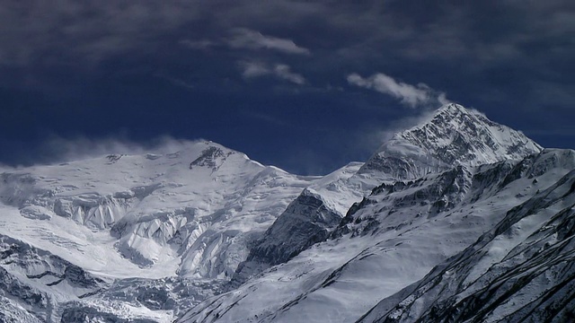 时间流逝Annapurna 3和Gangapurna。视频素材