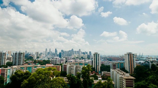 新加坡的城市风景视频素材