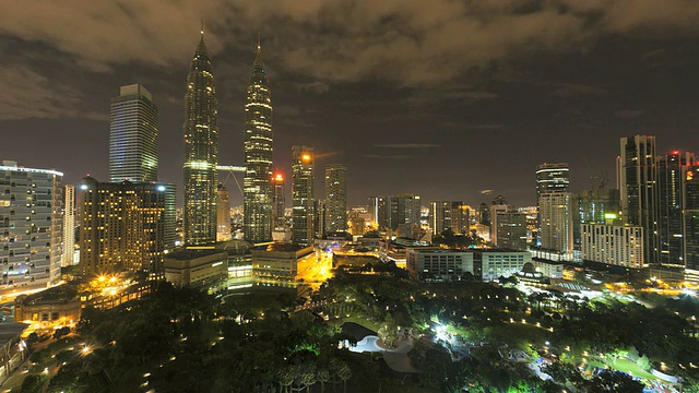 马来西亚吉隆坡市观景中心(KLCC)和马来西亚吉隆坡馆，视频素材