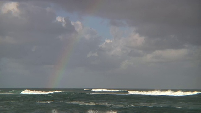 美国夏威夷海恩/哈雷瓦上空的MS Rainbow视频素材