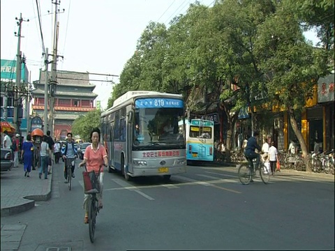 西澳热闹的街景，潘左，中国视频素材