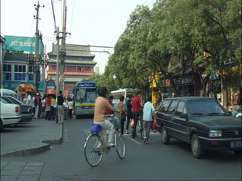 西澳热闹的街景，潘左，中国视频素材