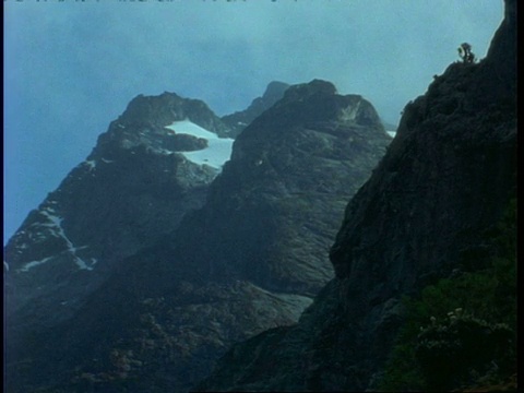 崎岖的WA，雪斑点山风景，乌干达，非洲视频素材