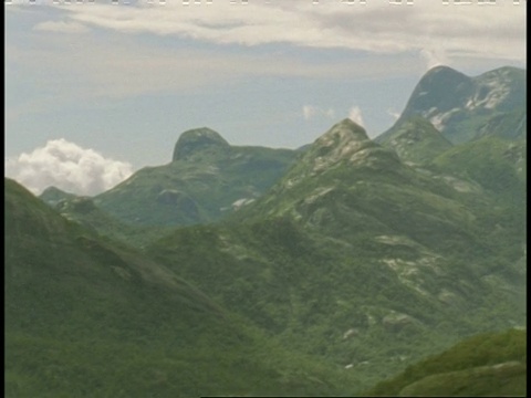 WA风景优美的山地景观，潘右，西高止，印度视频素材