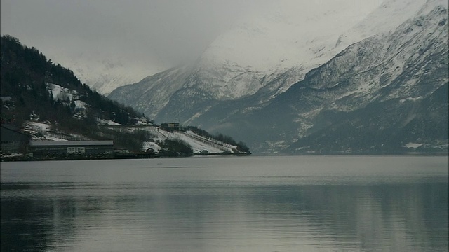 Sorfjorden风景、挪威视频素材