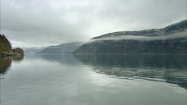 Eidfjorden,挪威视频素材