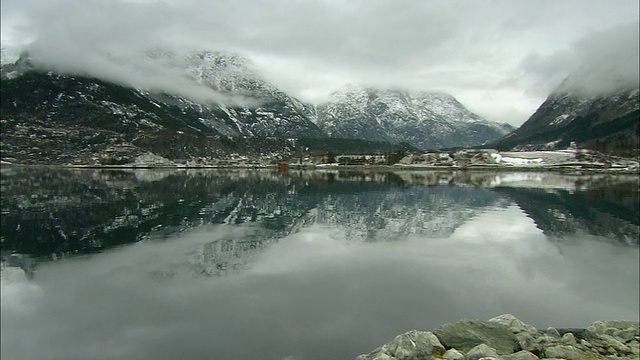 Eidfjorden,挪威视频素材