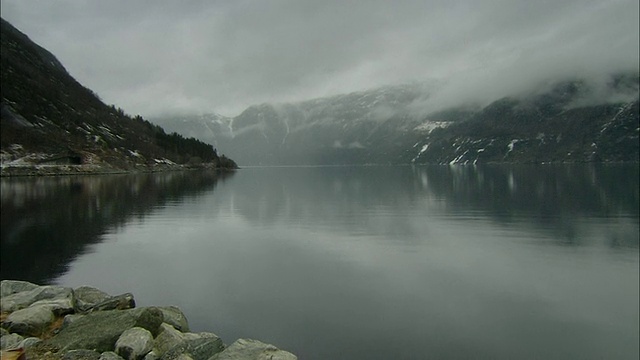 Eidfjorden,挪威视频素材