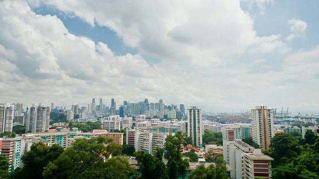 新加坡的城市风景视频素材