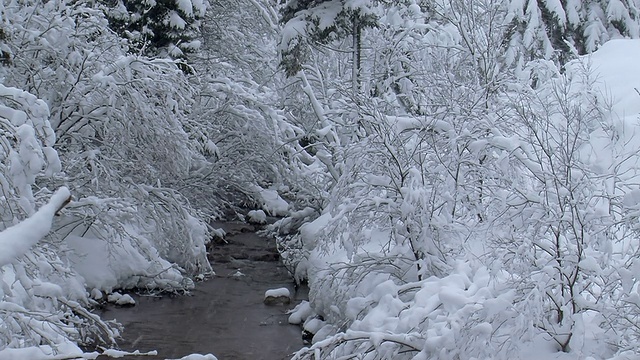 雪流1视频素材