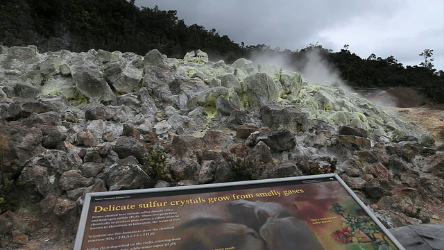 火山国家公园/火山，夏威夷，大岛，美国视频素材