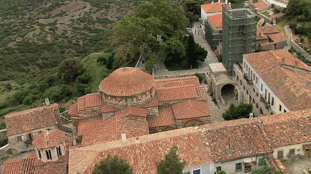 osou Loukas, Hosios Loukas修道院，联合国教科文组织遗产/ Sterea Ellada, Sterea Ellada，希腊视频素材