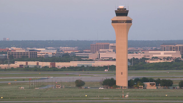 美国德克萨斯州达拉斯沃斯堡国际机场(DFW International Airport, Dallas-Fort Worth, USA)视频素材