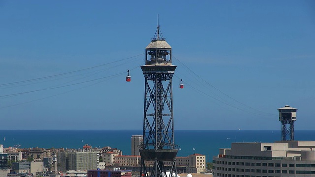 Torre Jaume I - 西班牙巴塞罗那视频素材