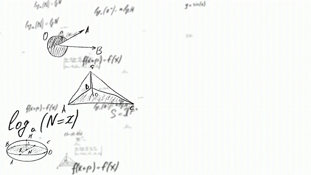 数学计算和公式视频素材