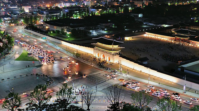 MS T/L Gwanghwamun(景福宫正门)/ Seoul, South Korea视频素材