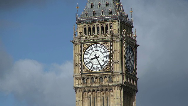 英国伦敦，天空下的大本钟视频素材