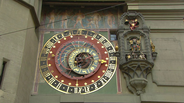 MS View of Bern's Clock Tower /伯尔尼，瑞士视频下载