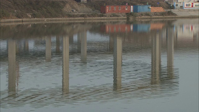 上海虹桥国际机场正在建设的一座立交桥。/上海,中国视频素材