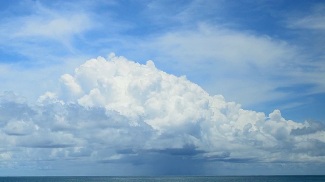 安达曼海面上有暴雨视频素材