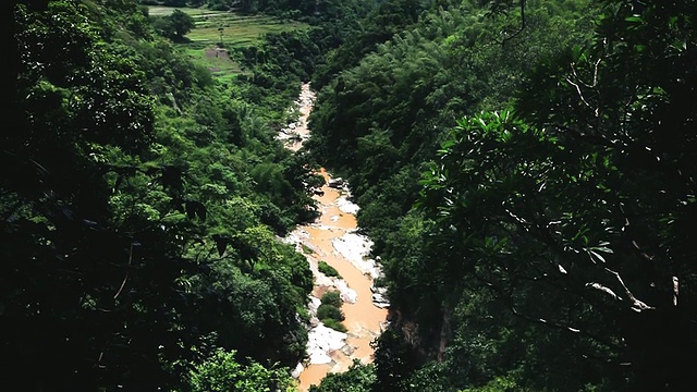 摄于印度安得拉邦维萨卡帕特南阿拉库山谷的河流视频素材