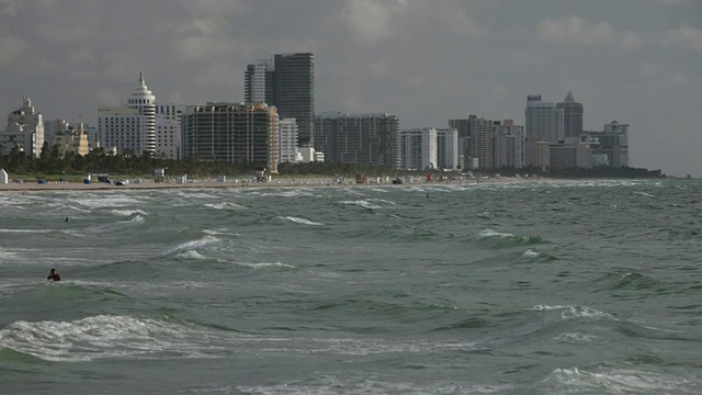 南海滩波涛汹涌视频素材