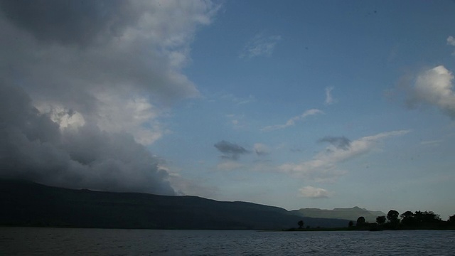 低角度的积云，Malshej Ghat，马哈拉施特拉邦，印度视频素材