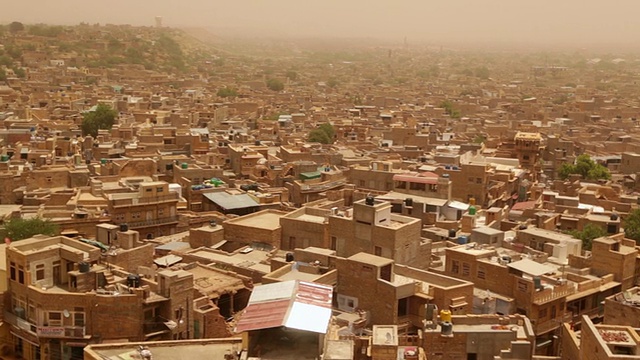 城市全景，Jaisalmer，拉贾斯坦邦，印度视频素材