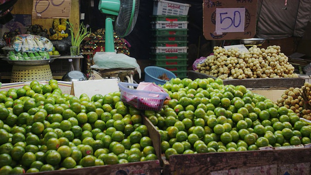 Khlong Toei Talat菜市场视频素材