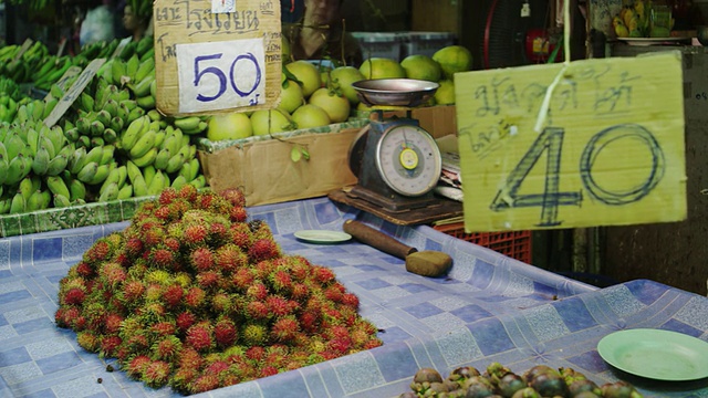 Khlong Toei Talat菜市场视频素材