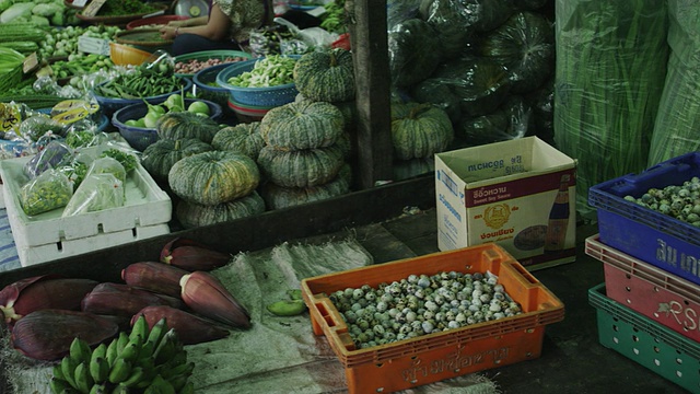 Khlong Toei Talat菜市场视频素材