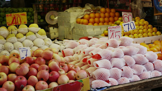 Khlong Toei Talat菜市场视频素材