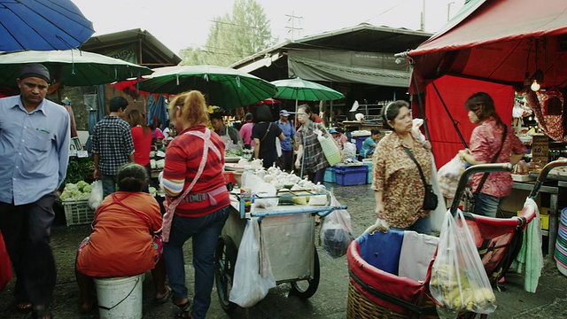 Khlong Toei Talat菜市场视频素材