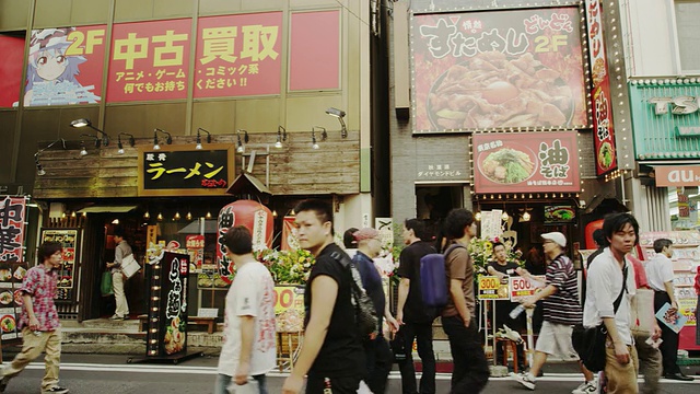 秋叶原电力区，成为东京的小田中心视频素材