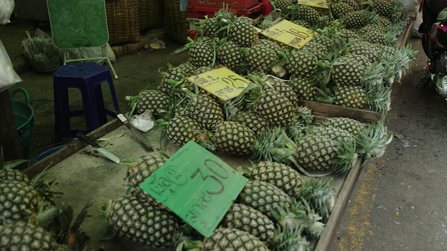 Khlong Toei Talat菜市场视频素材