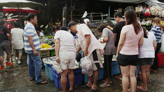 Khlong Toei Talat菜市场视频素材