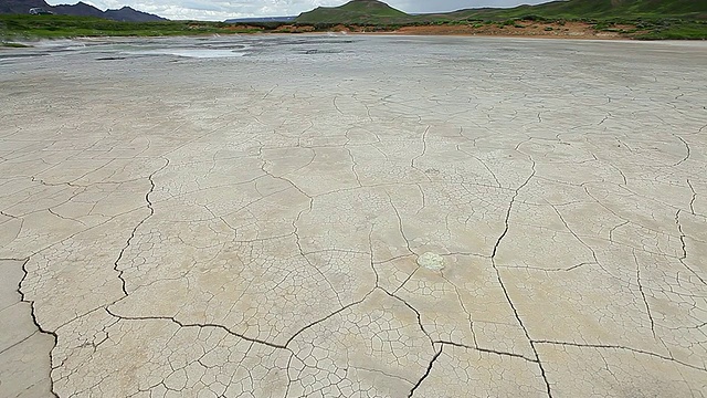 Mudcrack景观。视频素材