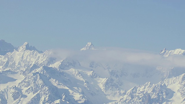 瑞士勃朗山全景图视频素材