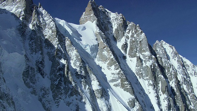 瑞士落基雪山的WS鸟瞰图视频素材