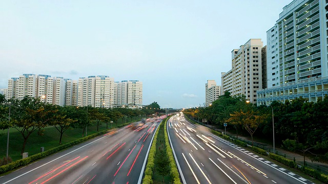 黄昏中的淡平尼斯高速公路视频素材