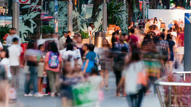 繁忙的乌节路场景视频素材