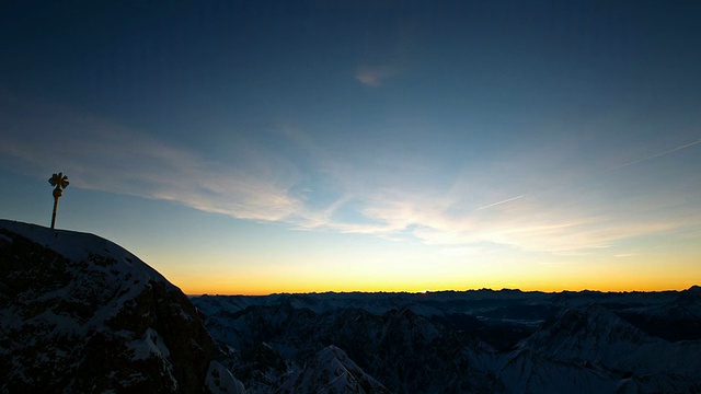 Timelapse拍摄于德国Zugspitze视频下载