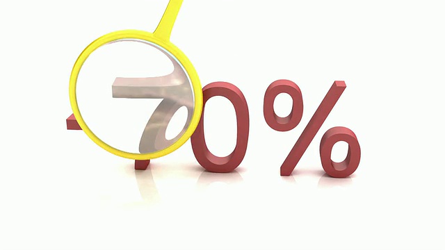 70%的折扣!视频素材