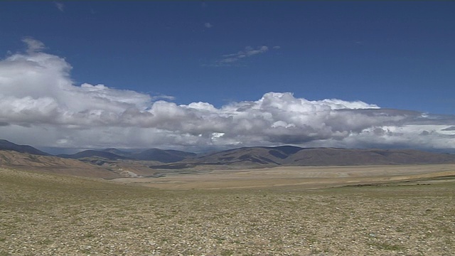 Time Lapse Clouds Rolling Taklakot西藏中国视频素材