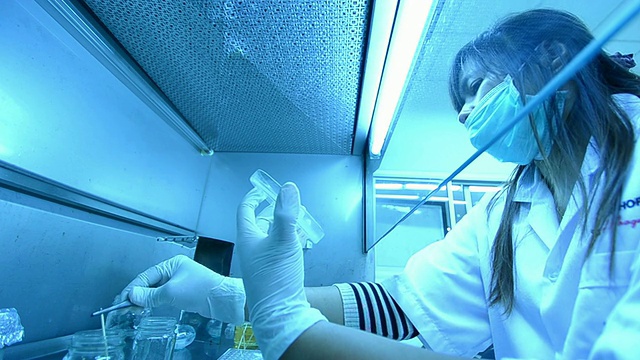 科学家和生物实验室实验视频素材