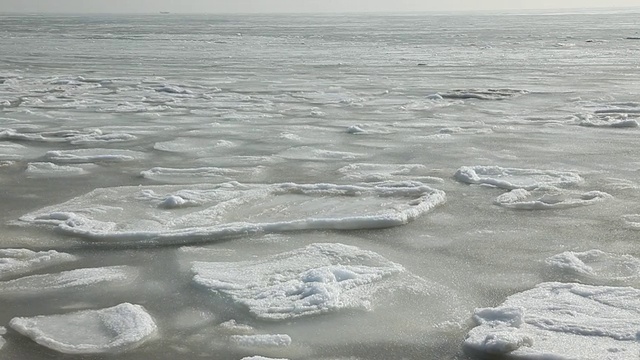 冬天的海视频素材