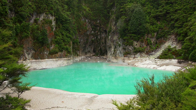 地热火山口湖视频素材