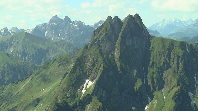 Hofats山/ Oberstdorf，德国巴伐利亚视频素材